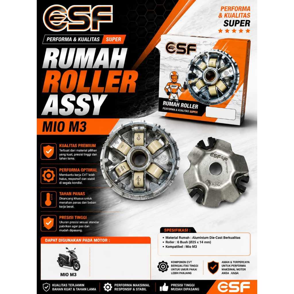 Rumah Roller Mio M3 ESF – Rumah Roller CVT Yamaha Mio M3