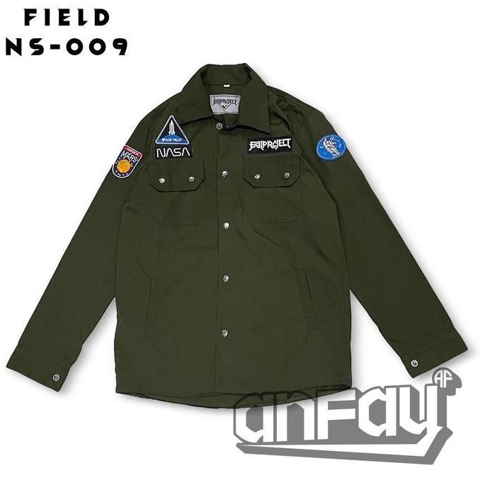 DR294 - Field Jacket / Semi Parka / Accesories Patch Bordir / Green Army 002