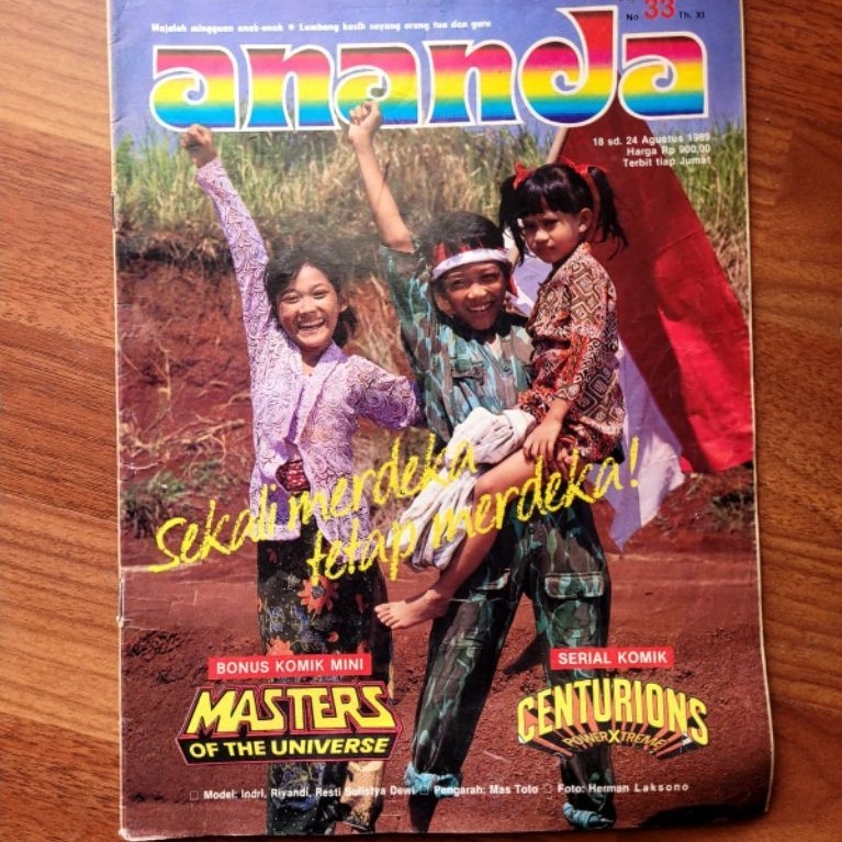 Majalah mingguan anak - Ananda nomor 33 tahun 1989