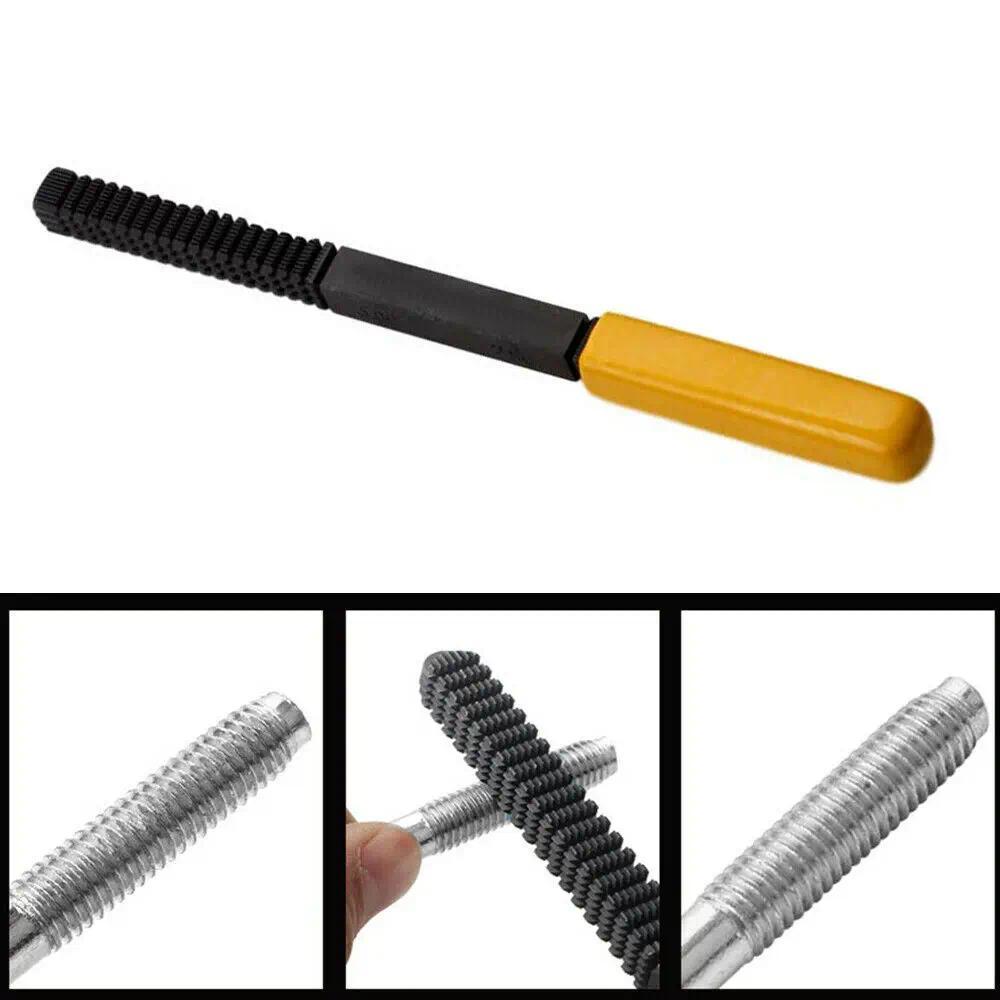 Thread Repair File 0.75-3mm Metric Thread Restoration Repair File Pitch Metal Mini Harde Repair Tool