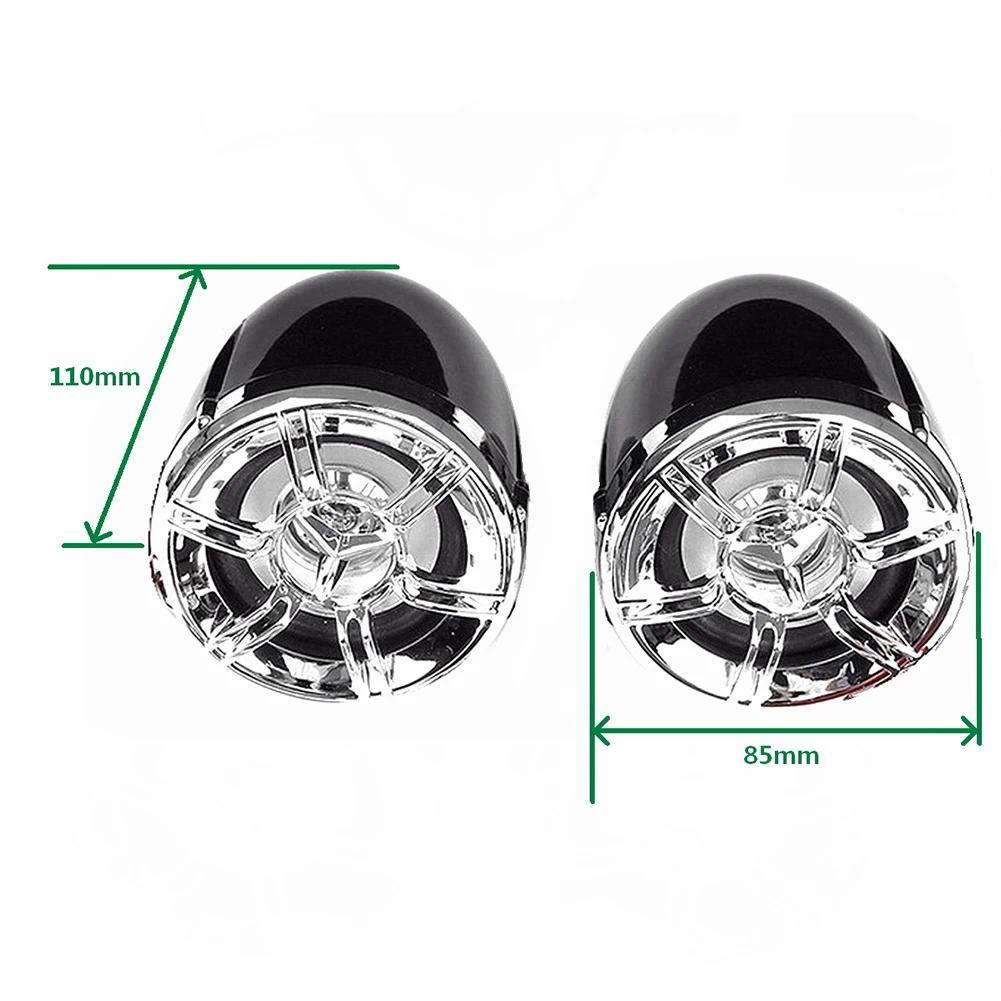 HY-008 Motorcycle Bluetooth Speaker Audio System with Mic TF AUX FM Radio USB