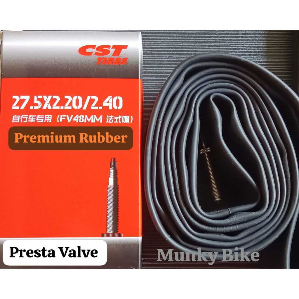 Foto Ban Dalam CST Inner Tire 27.5 x 2.20/2.40 Presta 48 mm Premium Butyl Rubber sepeda