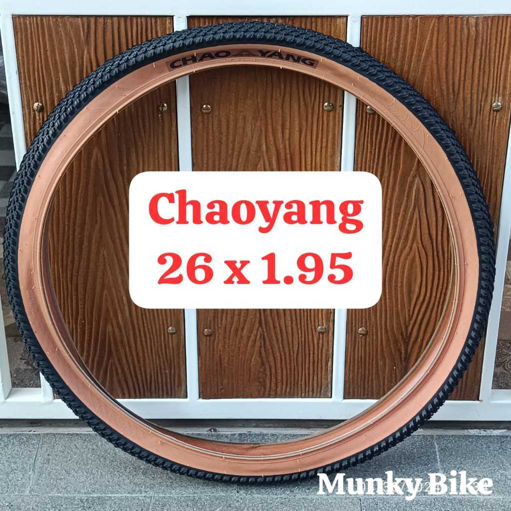 Foto Ban Luar Chaoyang Tire 26 x 1.95 Tanwall Skinwall Coklat Premium Non Foldable Sepeda
