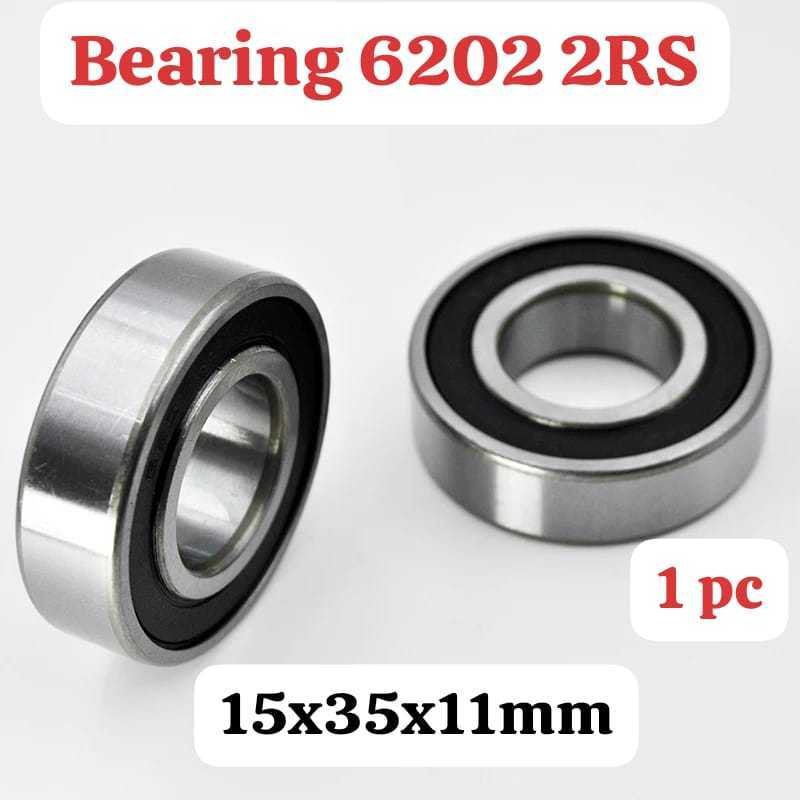 Foto Bearing Laker Laher hub Freehub 6202 2RS 15x35x11 mm Seal Rubber Ball Bearing Sepeda