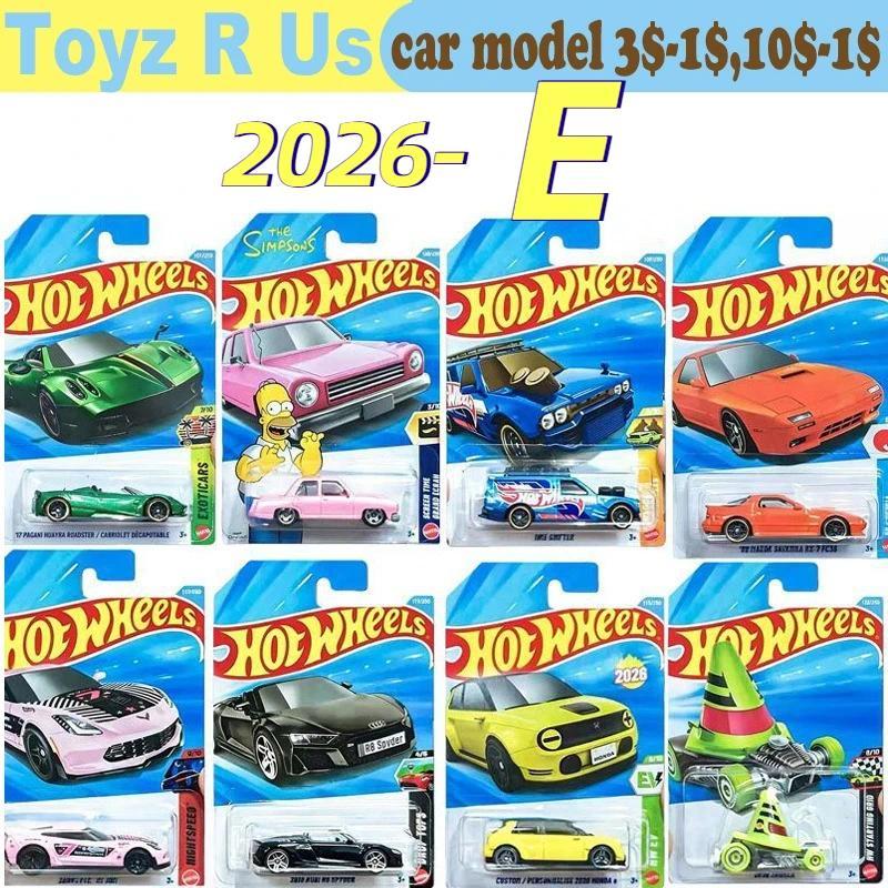 2026E Original Hot Wheels Car  Toy 1/64 ecast Pagani Huayra The Simpson Honda Corvette Au RS Spyder 