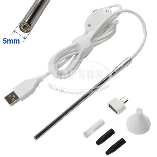 5mm Lens Android OTG USB  PC USB Endoscope Camera Smart Android Phone USB Borescope pection Camera f