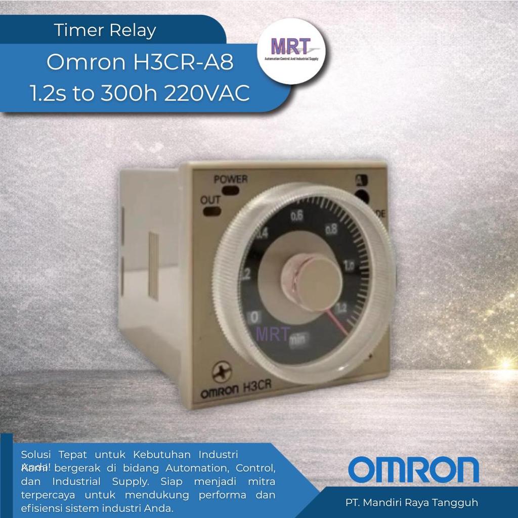 Timer H3CR-A8 220VAC || Timer Omron || Timer Panel Listrik || Timer 8 Pin || Multifunction Timer || 