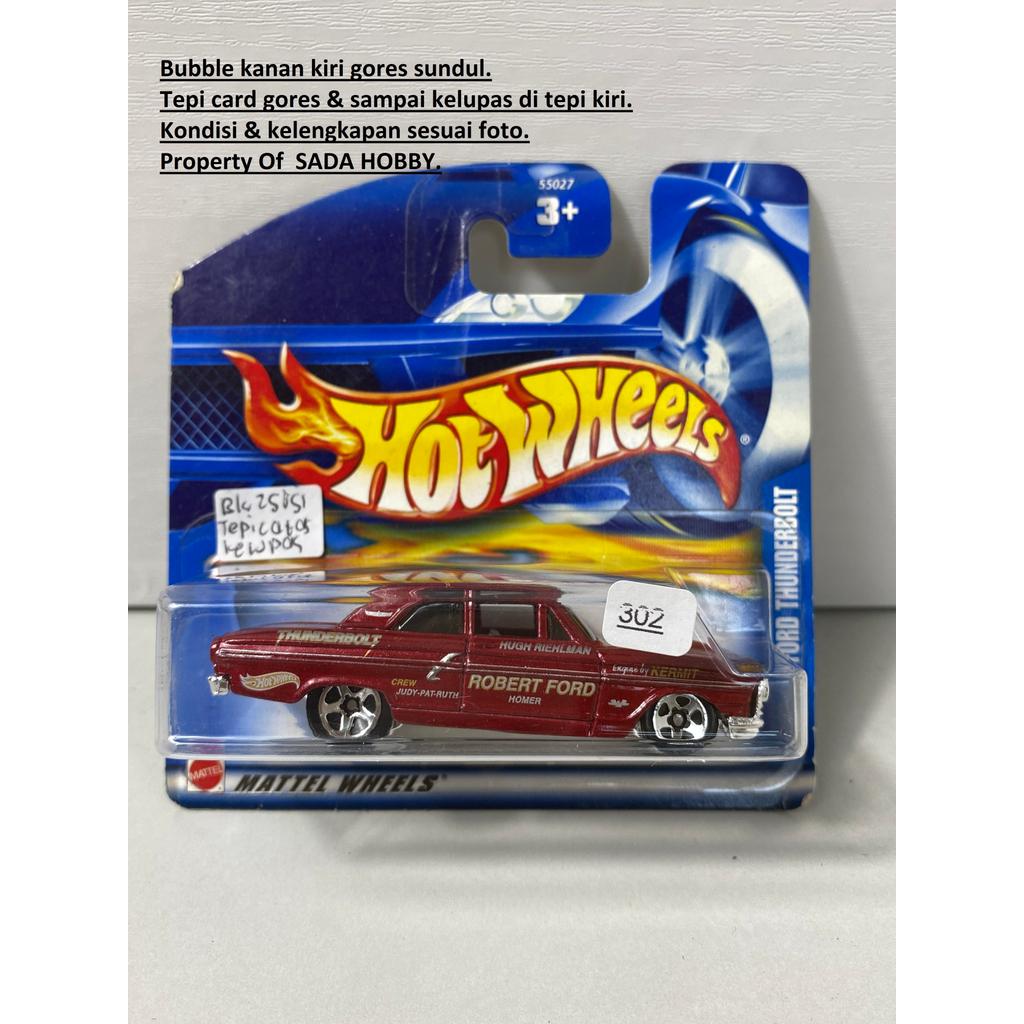 Hot Wheels Ford Thunderbolt Red Short Card