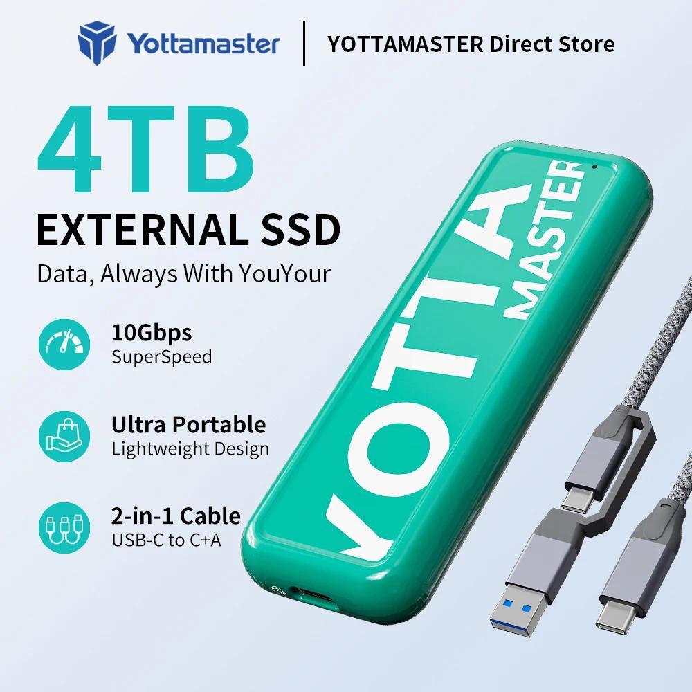 Yottamaster M2 SSD Case M2 NVMe SSD Enclosure 10Gbps SSD Enclosure AdapterUSB 32 Gen2 USB C External