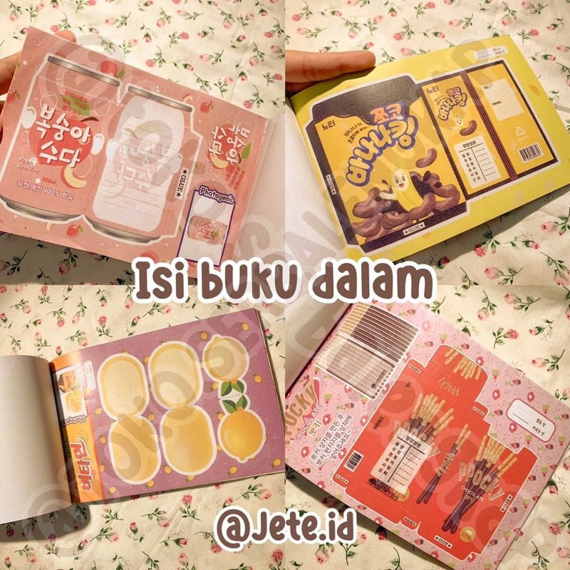 jete.id READY BUKU ORIGAMI SNACK KOREA VIRAL POCKY buku papercraft japan korean jepang mainan anak k