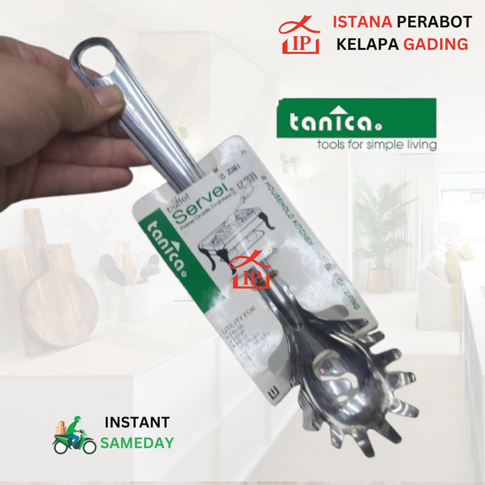 Centong Prasmanan/Buffet Servei Stainless Steel Tanica/ Sendok Katering (Mie/ Spageti)