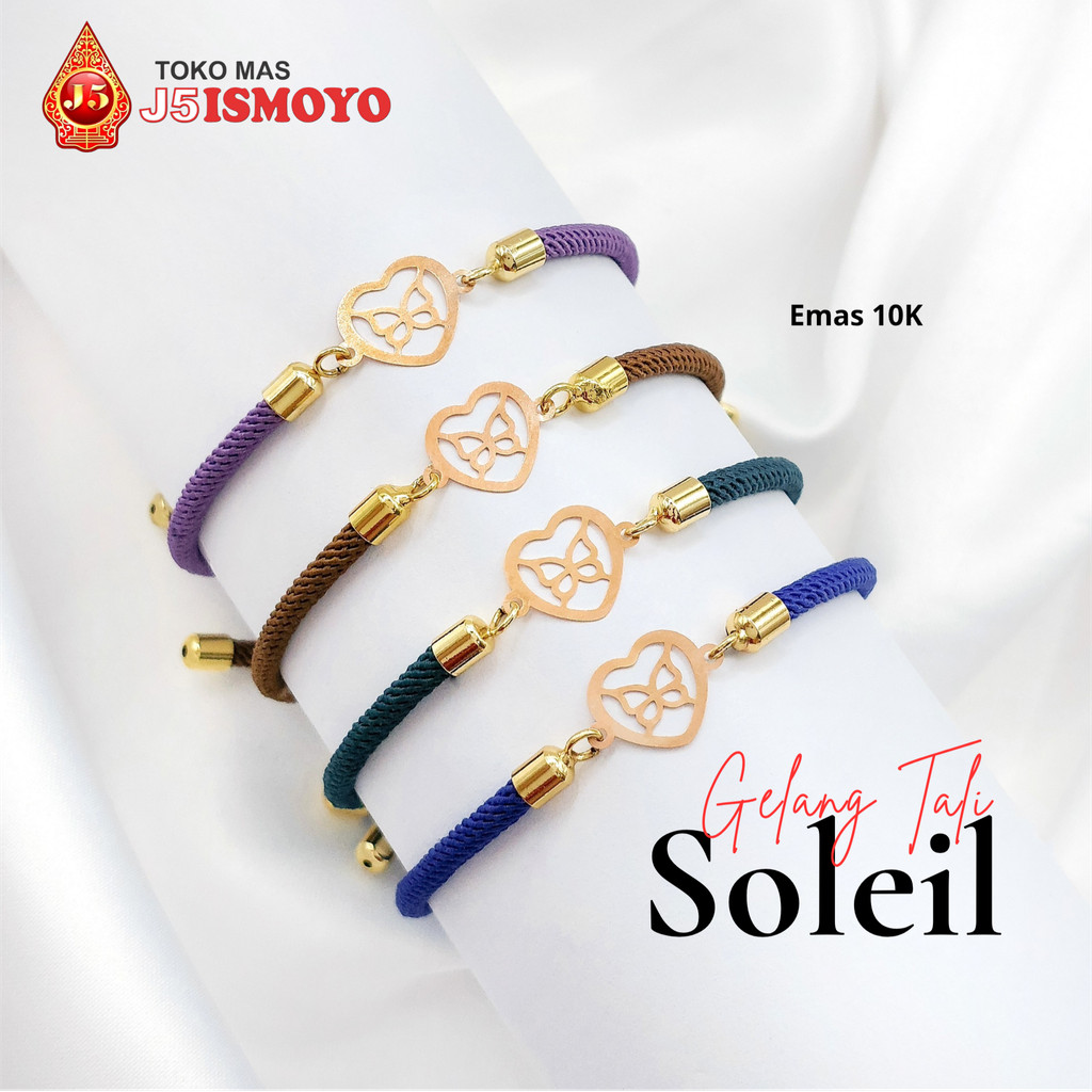 Gelang Tali Kombinasi Emas Jessie Soleil J5 Ismoyo