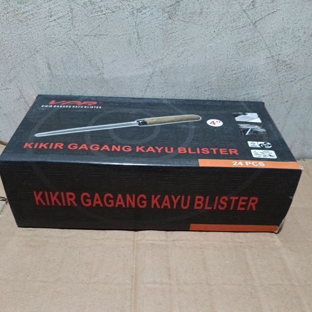 DaniCV 1BOX ISI 24PCS KIKIR GAGANG KAYU dan GAGANG KARET  VPR