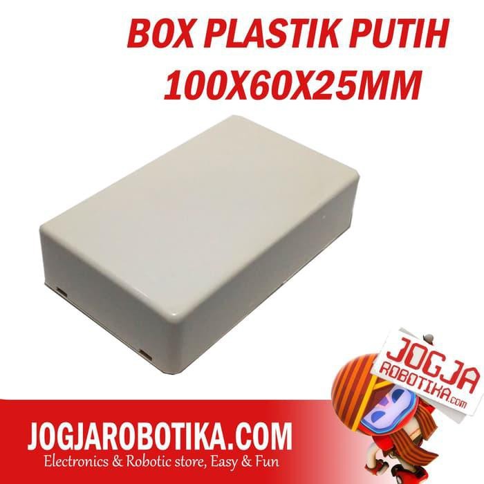 BOX PLASTIK PUTIH 100X60X25MM