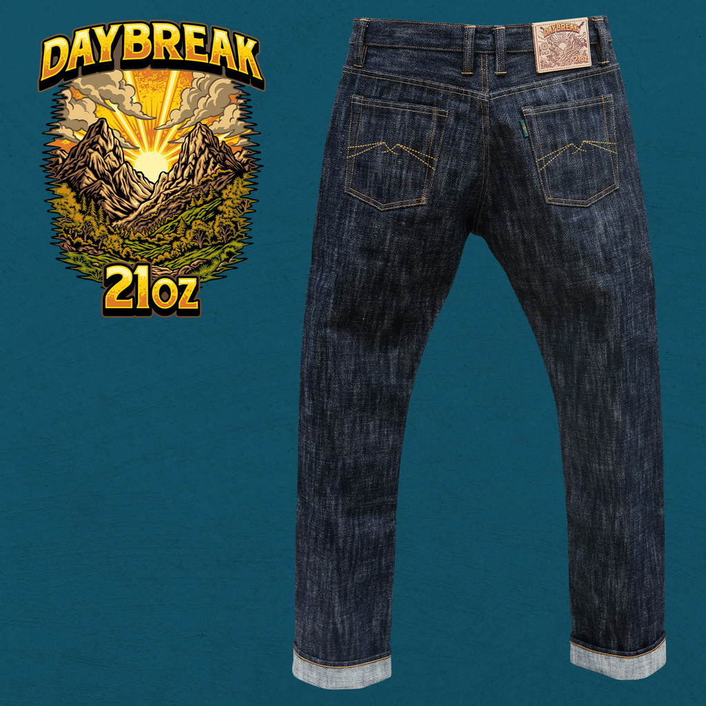 Sage Daybreak 21oz Unsanforized Extra Deep Indigo Selvedge Denim