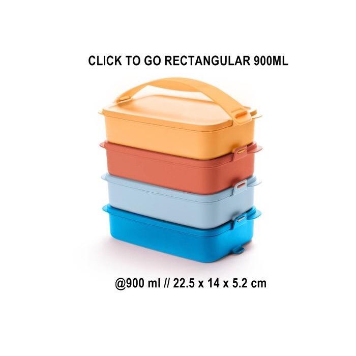 Rantang susun Tupperware click to go 4 susun