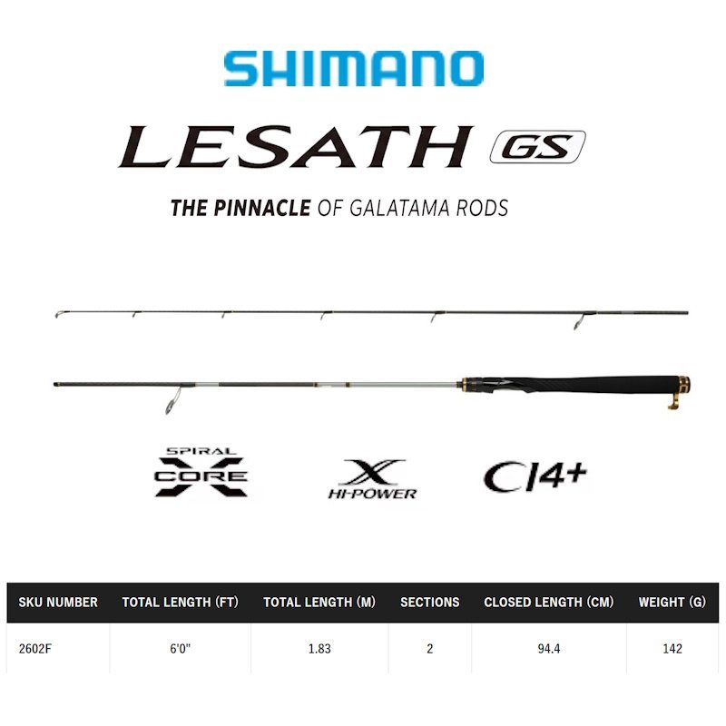 Shimano Lesath GS 2602F Model 2021 Rod Kolam Galatama Empang Joran Pancing