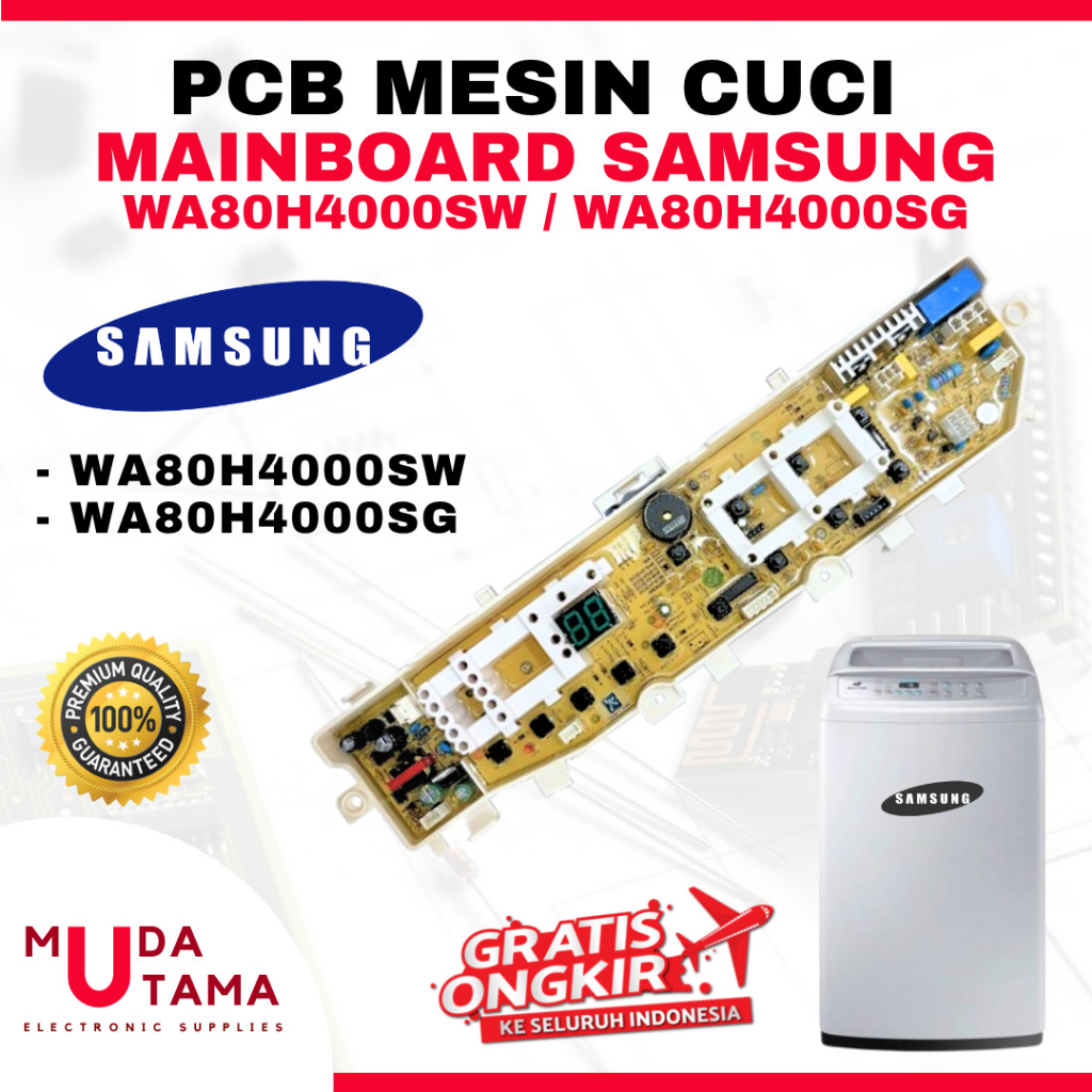 Modul PCB Mesin Cuci SAMSUNG WA80H4000 WA80H4000SW - Mainboard Mesin Cuci Samsung WA80H4000 - Mainbo
