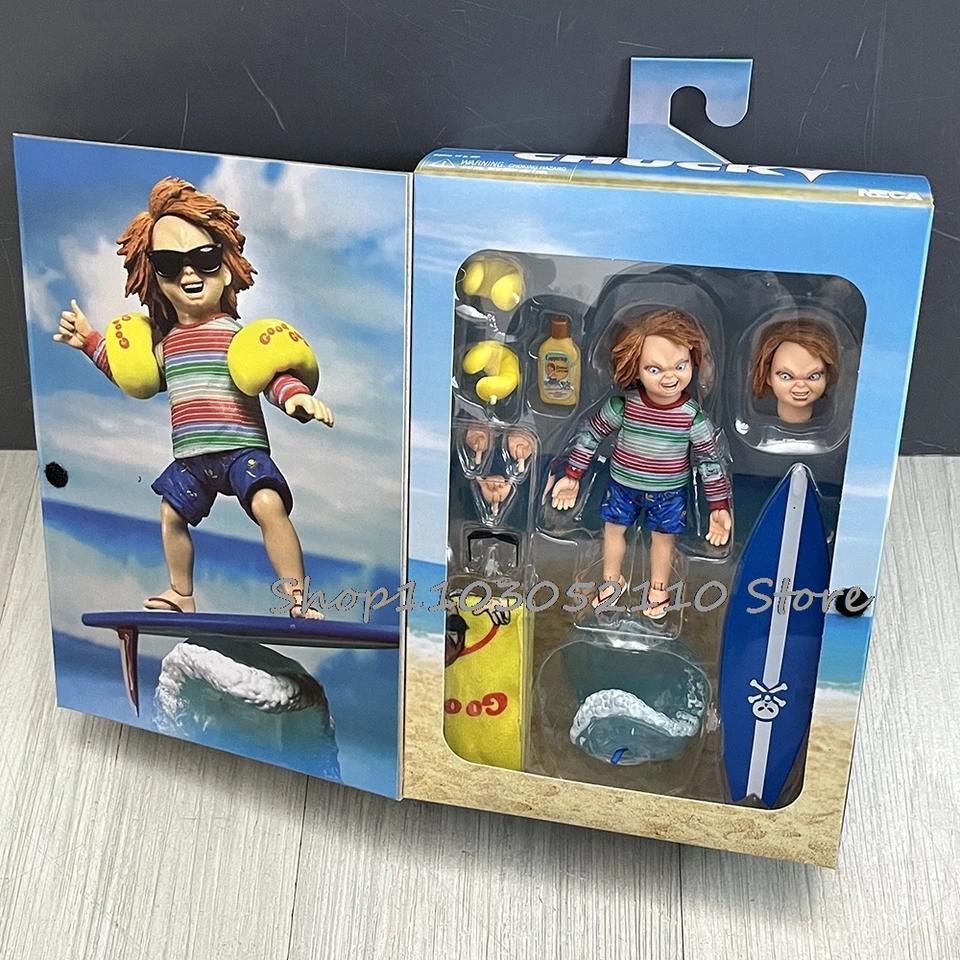 Chucky Sdcc Action Figure Surf's UP Chucky Child'S Play Chucky Figure Halloween Birthday Gifts Toys 