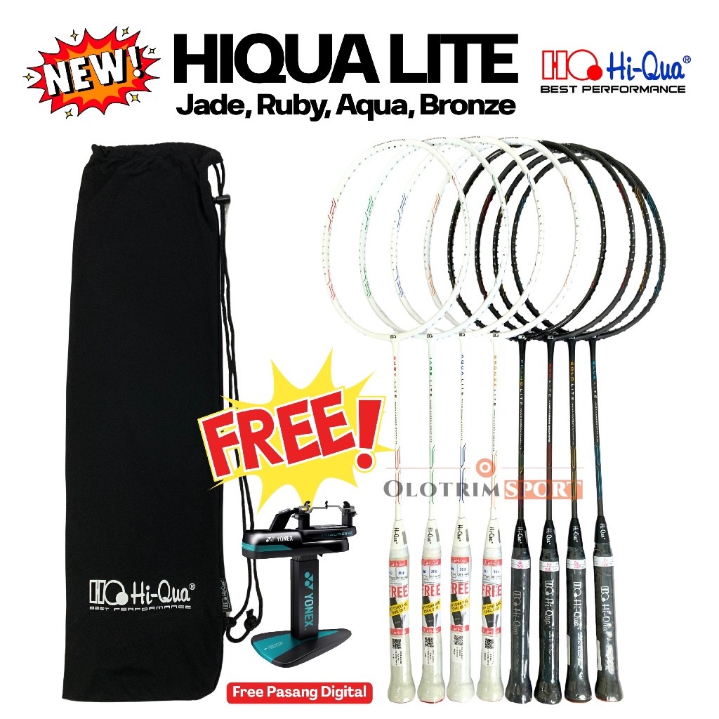 PROMO Raket Badminton HiQua Lite 32lbs 5u