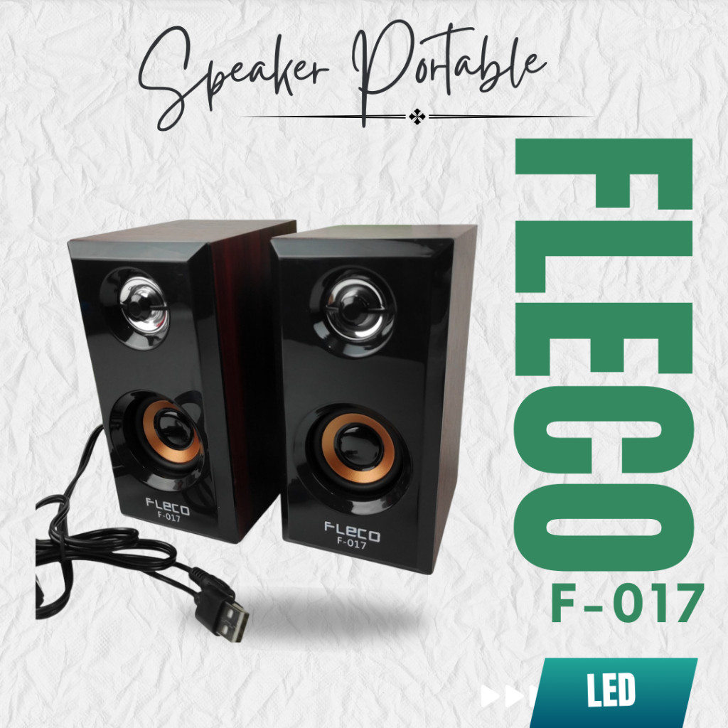 PROMO Speaker FLECO F-017 / Speaker Aktif Mini Komputer F017