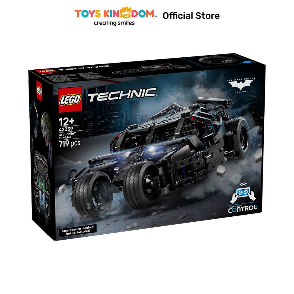 Toys Kingdom LEGO Technic Batmobile Tumbler Set 719 pcs 42239 - Hitam Balok Susun Building Blocks Ma