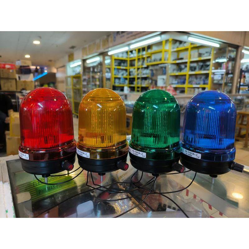 Dijual lampu rotary+sirine EWIG N-1101A-J/N-1101A-J warning light + buzzer 3,5inch - N-1101J, MERAH 