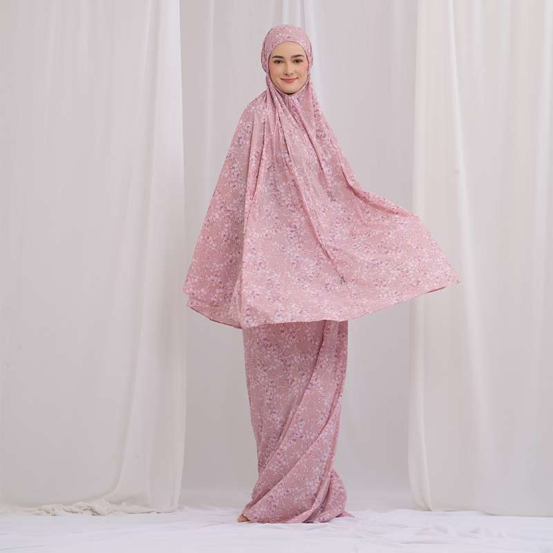 Tatuis Huzna Shafiya Travel Tiara  Mukena - Peach
