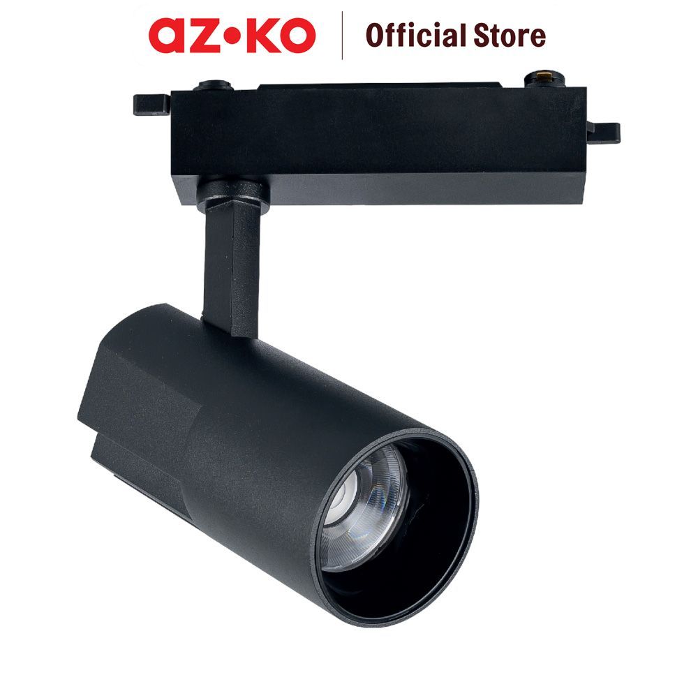 AZKO Krisbow Lampu Sorot White - Hitam Lampu Rel Track Lighting Spot Lamp Rel Rail Light Spotlight