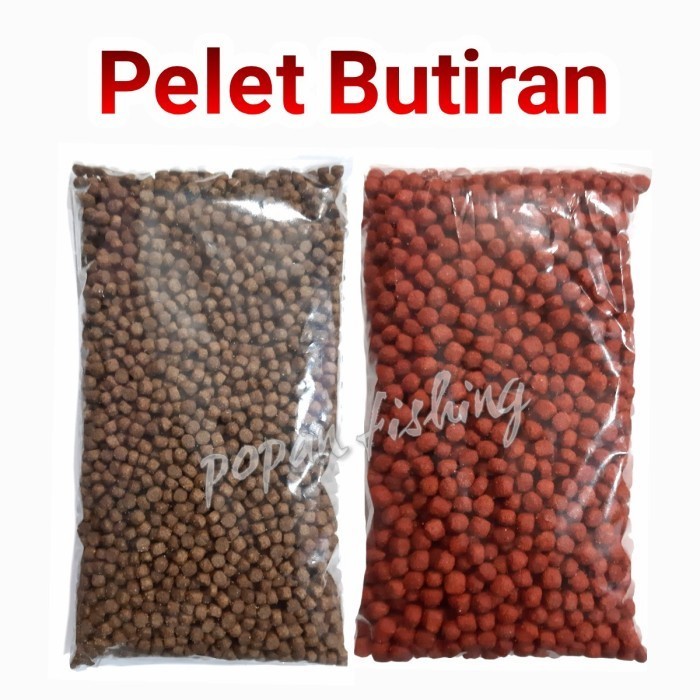 PELET MERAH COKLAT BUTIRAN OTOK OTOK MEDIA ESSEN BANDUL UMPAN PANCING IKAN BANDENG PATIN TOMBRO NILA
