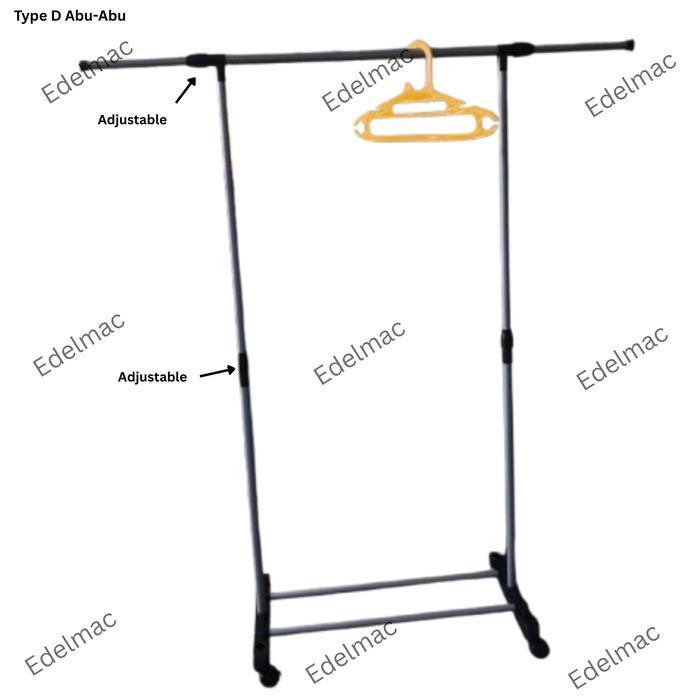 Standing Hanger | Gantungan Baju | Jemuran Stainless Rak Baju Gantung - Hanger_Single D