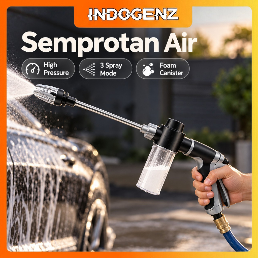 Semprotan Air Sabun Steam Cuci Mobil High Pressure Foam Water Gun