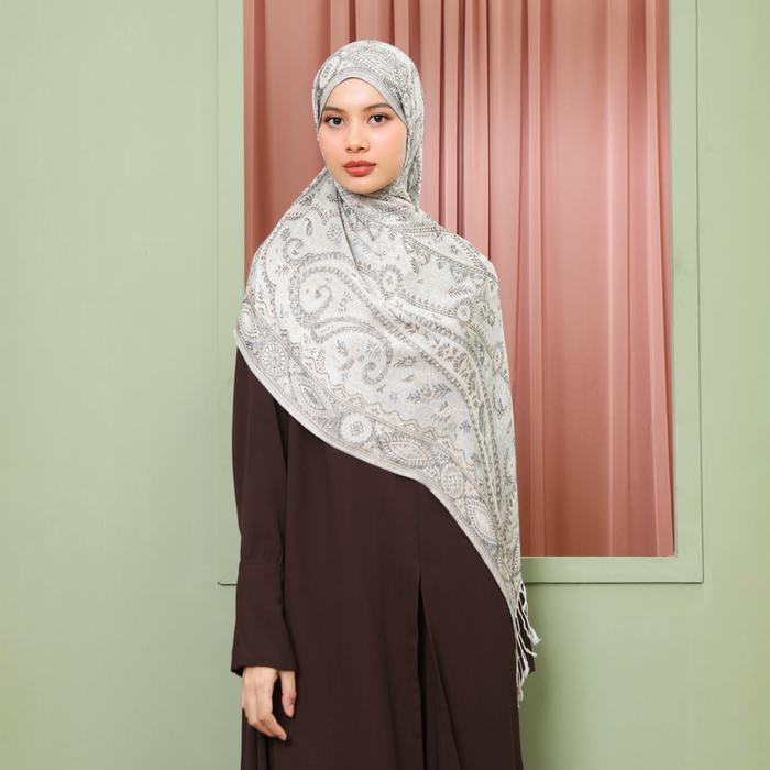 Lozy Hijab - Cashmere Shawl (Turkish Pashmina Bahan Cashmere Motif Koleksi Pashmina Dubai Lembut) - 