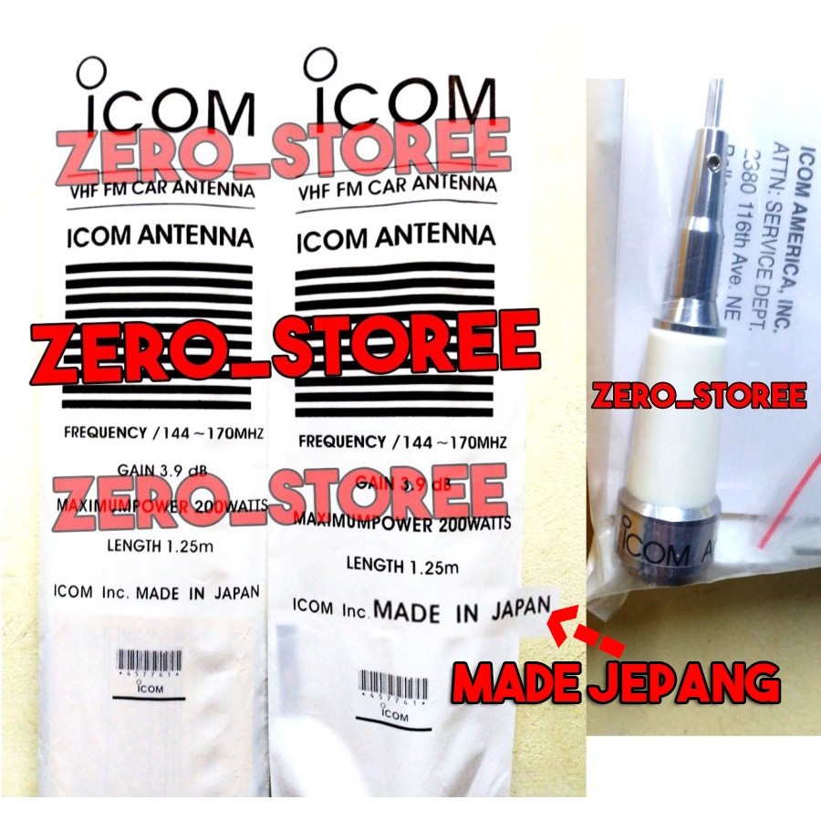 PROMO Antena Mobil VHF Icom Antena Larsen pecut Lidi Panjang antena MC-101 MC-101S Elastis MDL M285 