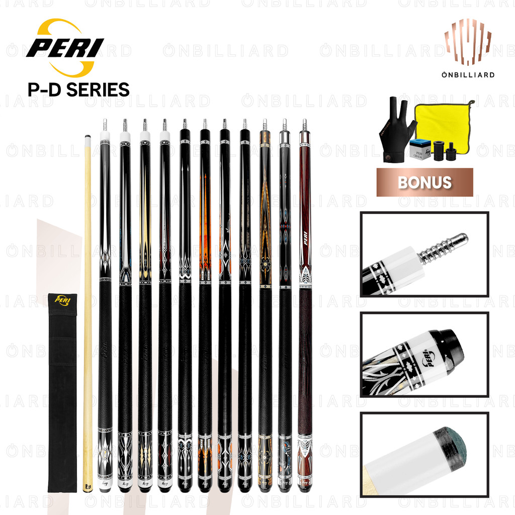 NEW PERI PD BARON SERIES STICK BILLIARD LOW DEFLECTION P-D04 P-D05 P-D06 P-D07 P-D08 P-D09 P-D10