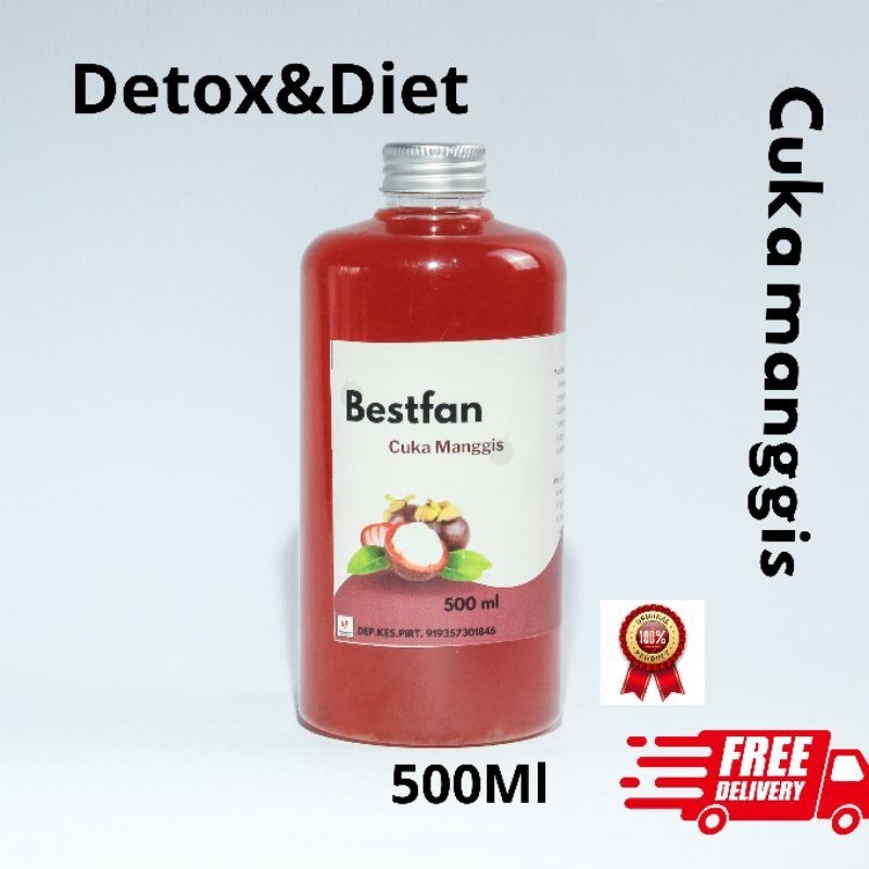

Bestfan Cuka Manggis Estrak kulit manggis Cider vinegar 500ML