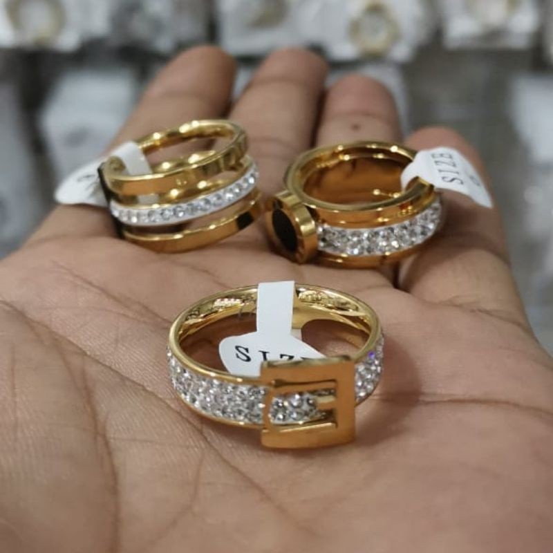 Cincin titanium premium grosir