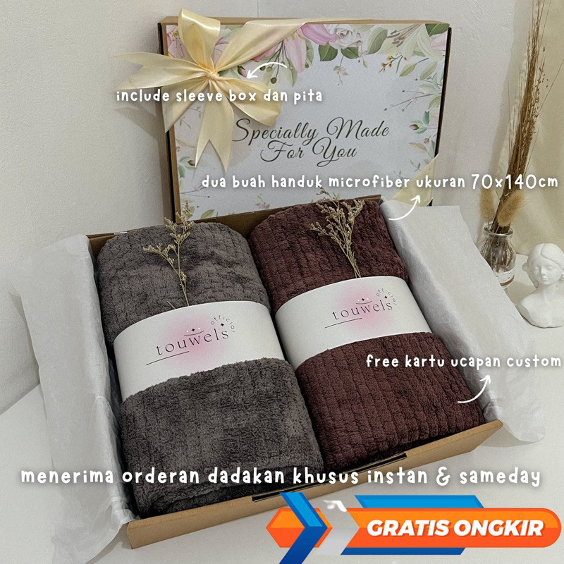 Hampers Pernikahan Handuk Couple Kado Pernikahan Wedding Gift Handuk Couple Kado Nikahan Pernikahan 