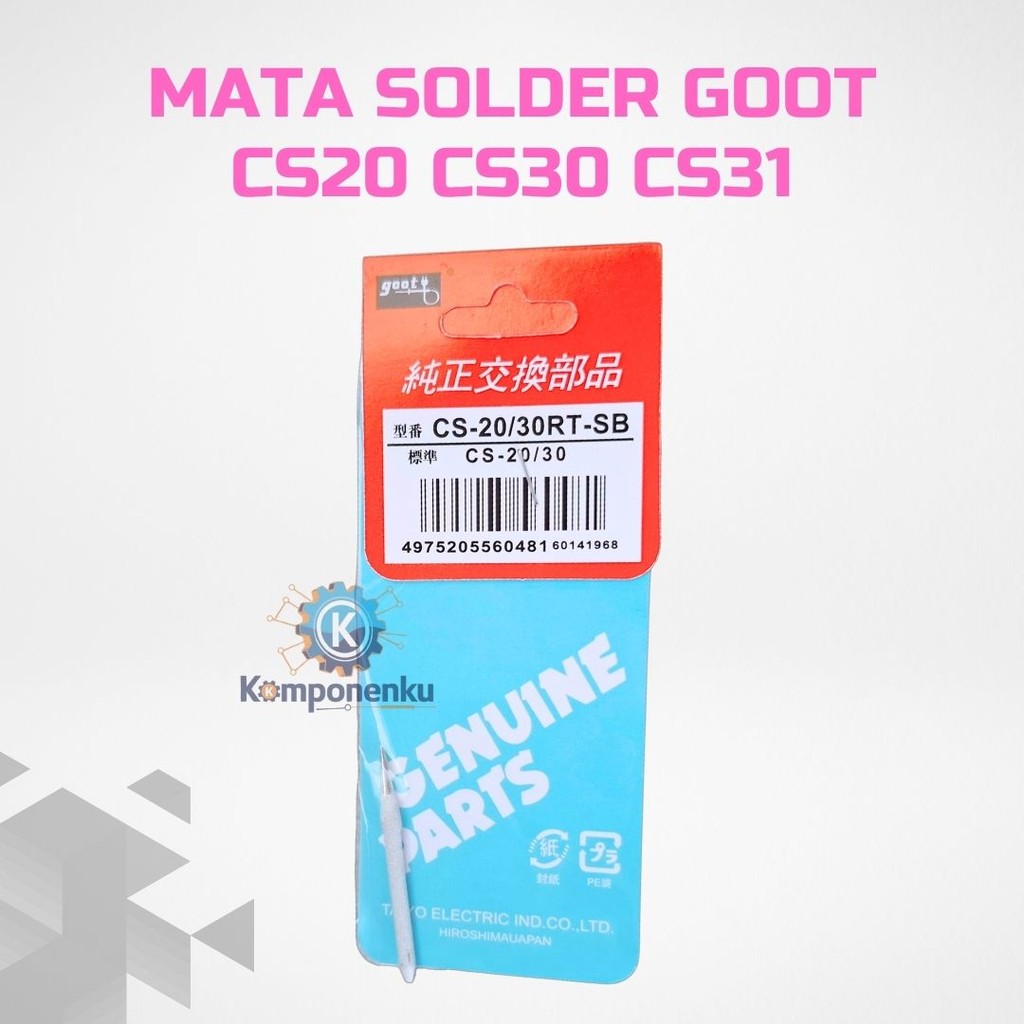 Mata Solder Goot CS-20/CS-30/CS-31 Original - Ujung Solder Tembaga Berkualitas Tinggi