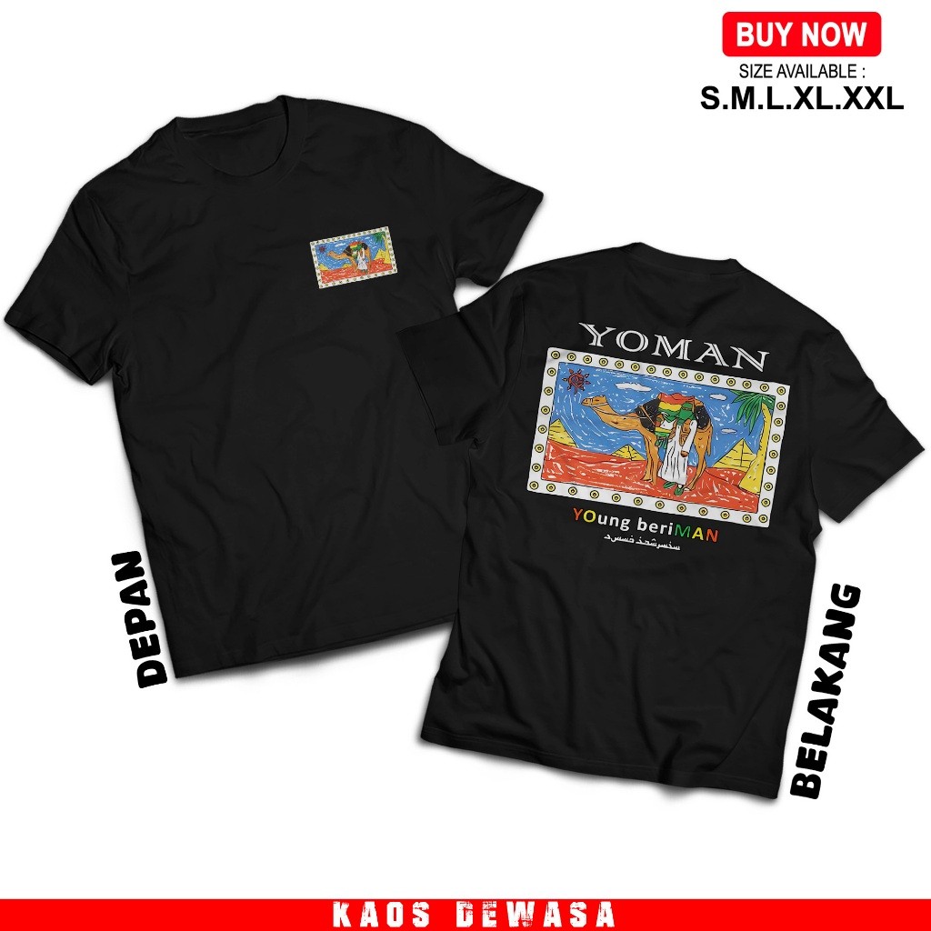 Kaos Yoman Young Beriman - Baju Distro Yoman Keren - Nyaman dan adem Unisex