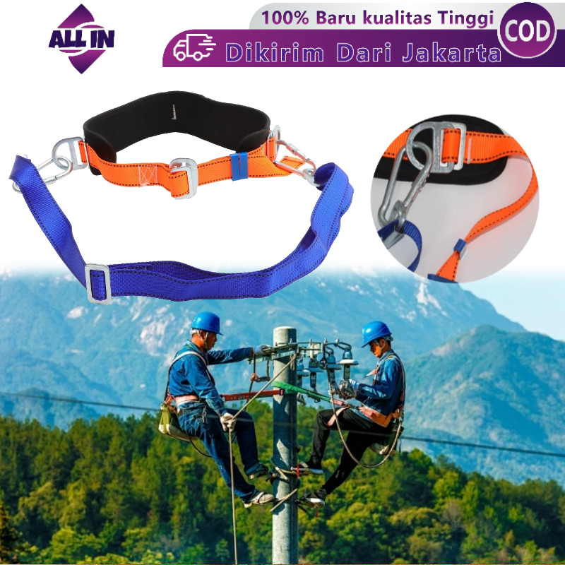 Sabuk Tali Pengaman Panjat Pohon / Sabuk Pengaman Panjat Tiang Listrik / Safety Belt