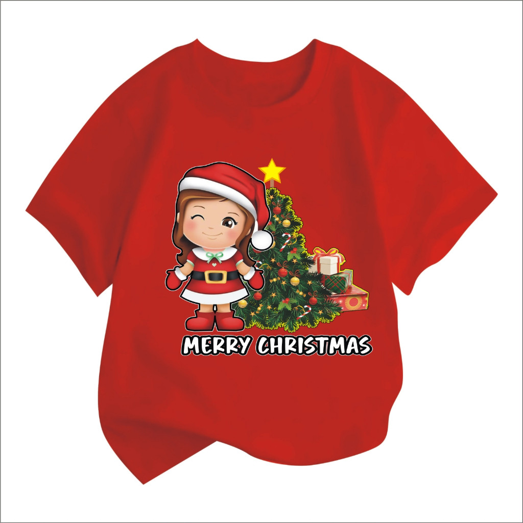 Ind Beli 10 Free 1 Kaos Kaos Natal 2025 Kaos Natal Keluarga Kaos Natal Cewek Anak Kaos Natal Wanita 