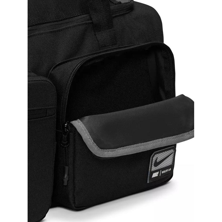 (100% ORIGINAL) Nike Utility Power 2.0 Duffel Bag Small Gym Duffle Black Sling Fitness Sport Tas Ola