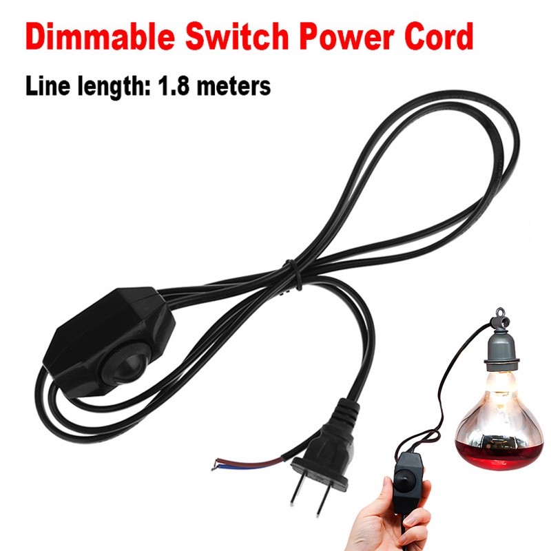 Kabel Saklar ON OFF Dimmer / Cable Power Lampu / Kabel Dimmer Steker Kabel Buntung Kabel Dimmer