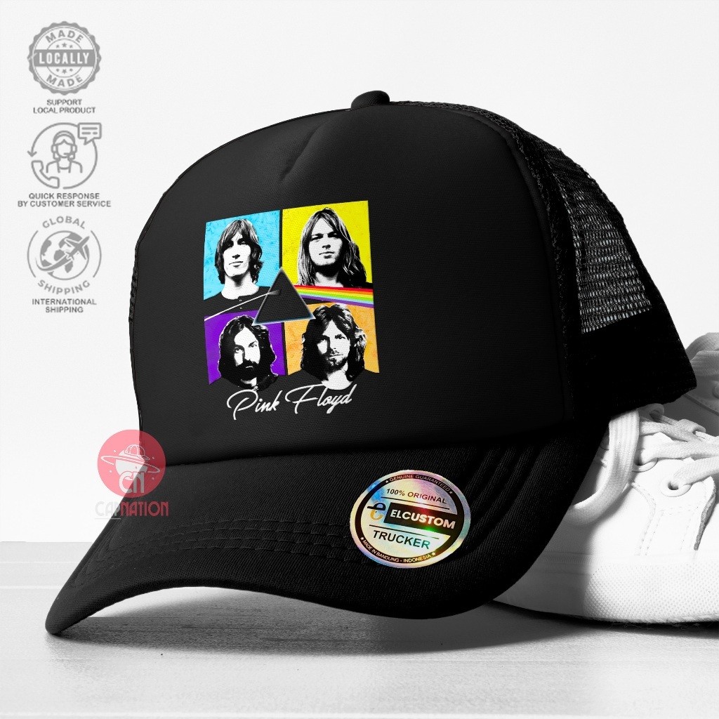 Topi Pink Floyd /Topi Trucker /Topi Jaring /Trucker Hat /Trucker Cap /Topi Original /Topi Pria /Topi