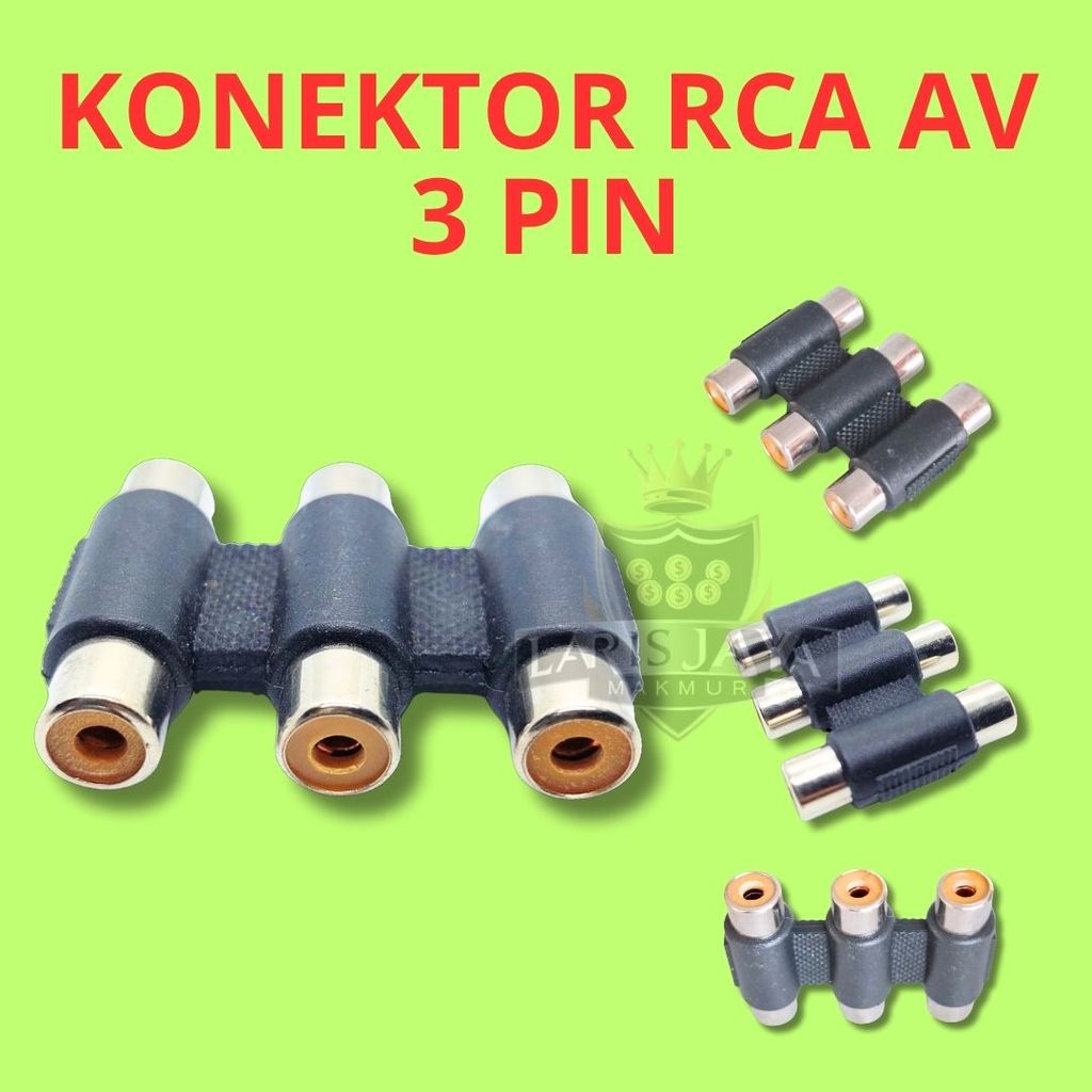 Jack RCA to RCA 3 Pin – Converter Kabel AV 3 RCA