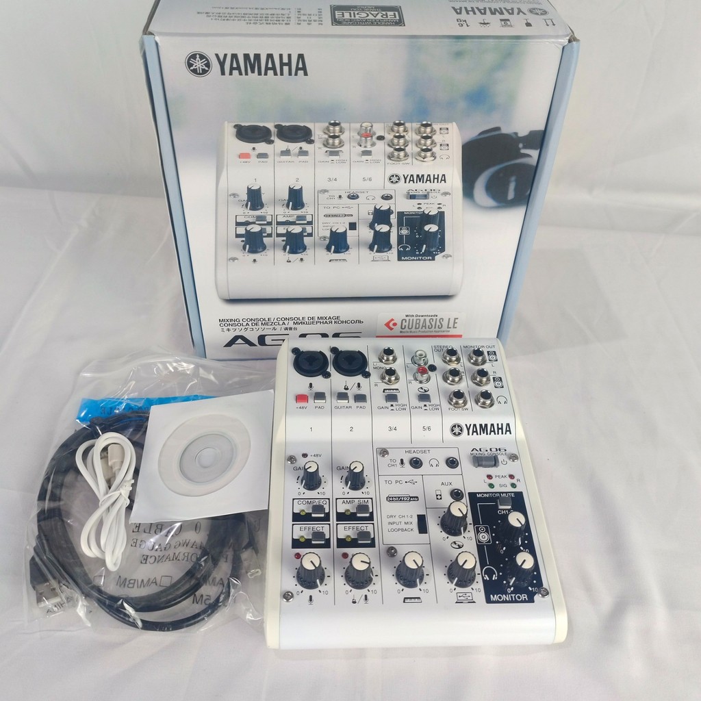 MIXER AUDIO YAMAHA AG06 MIXER 6 CHANNEL AG 06 ag06