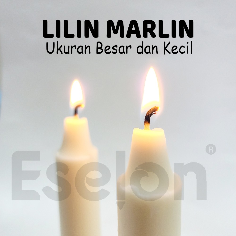 1Pak Lilin Lampu Mati / Lilin Cap MARLIN / Lilin Putih