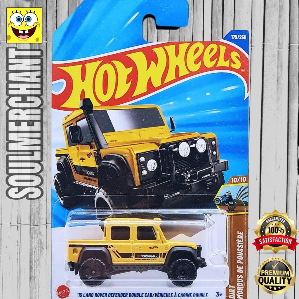 Hot Wheels 15 Land Rover Defender Kuning Diecast Mobil Offroad