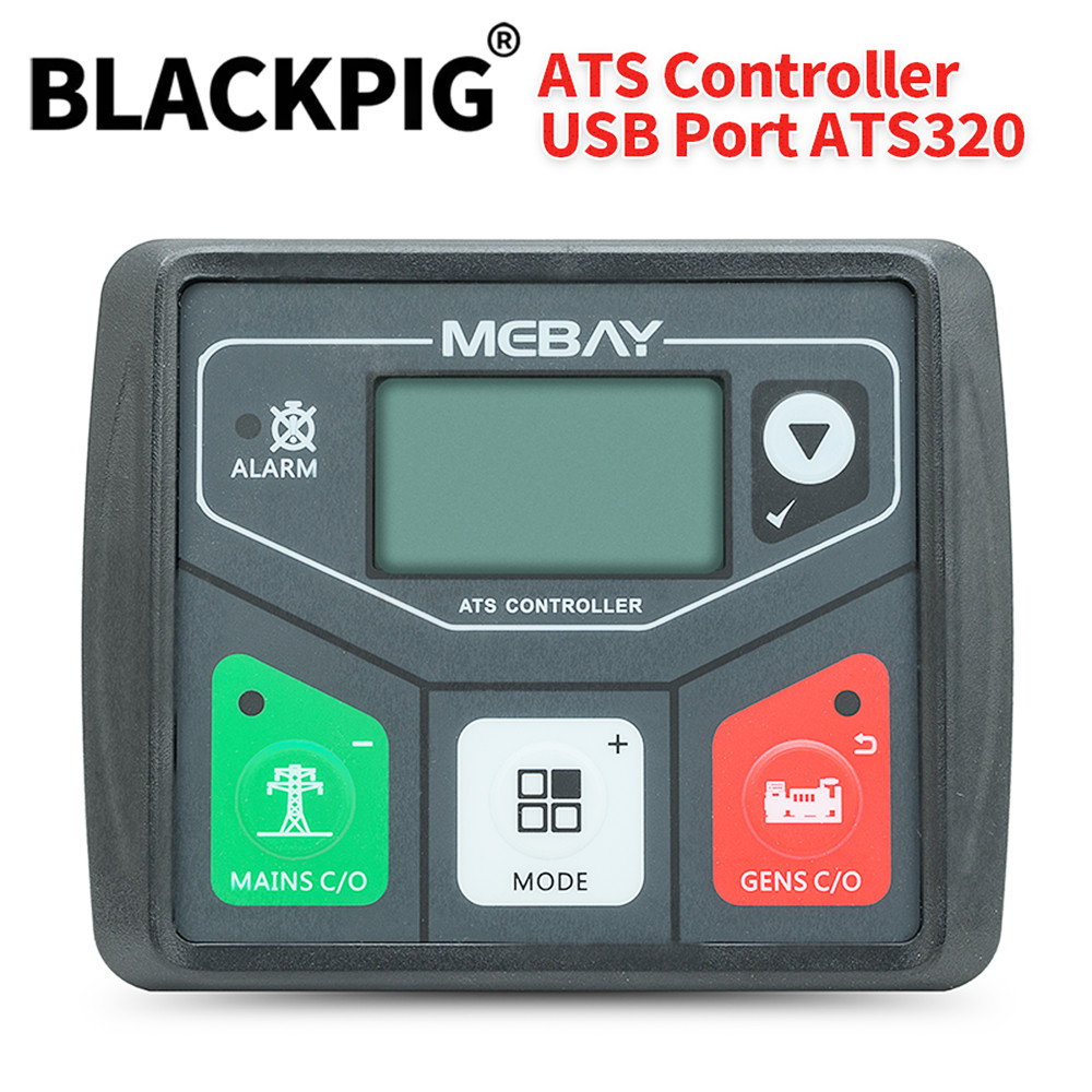 Original Mebay ATS320 ATS320AC ATS320DC Generator ATS Controller Panel Automatic Transfer Swit Contr